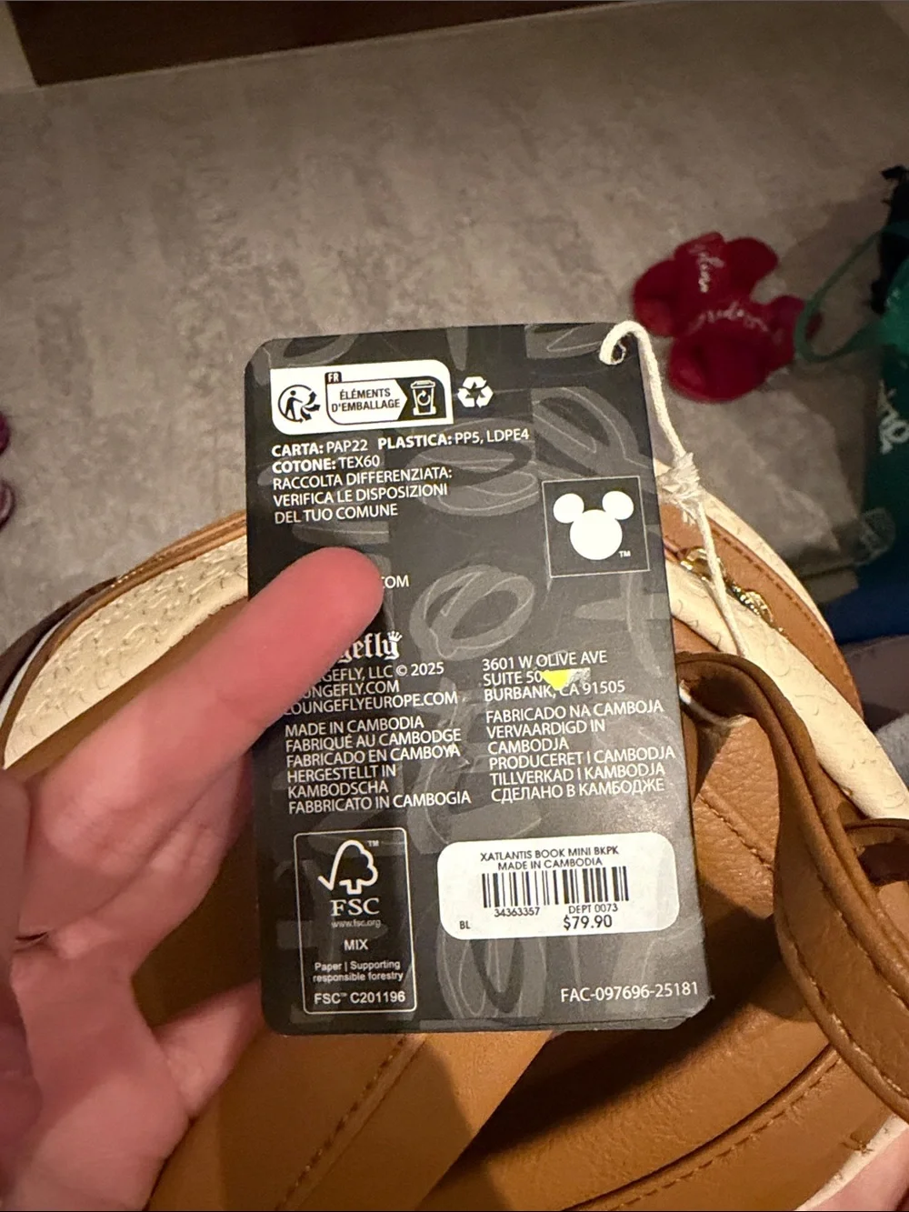 Loungefly nwt disney